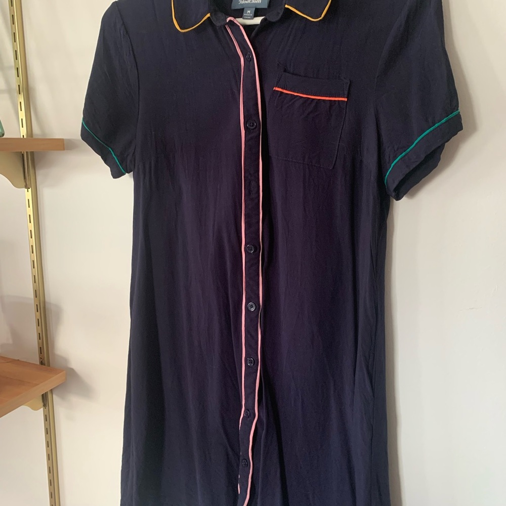 Modcloth Color Block Button Down Shirt Dress - image 4